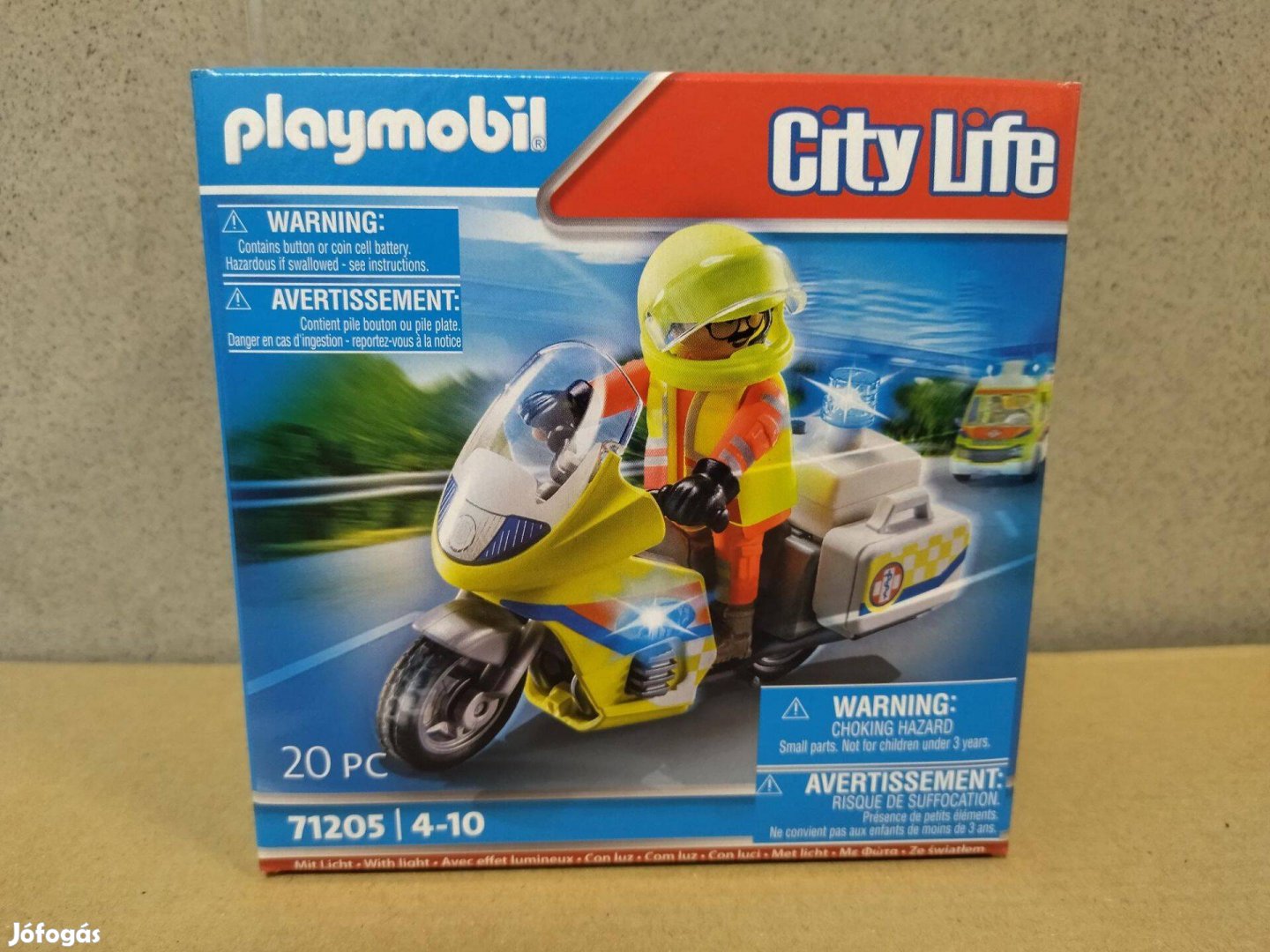 Playmobil City Life 71205 Mentőmotor villogó fénnyel új - foglalva!