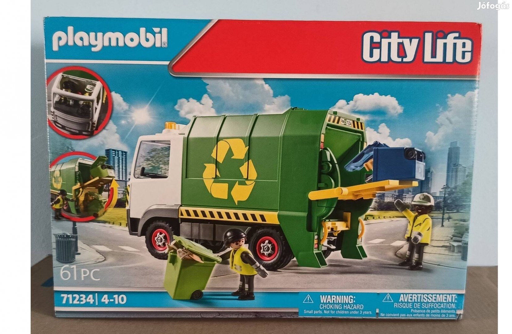 Playmobil City Life 71234 Kukásautó Fényekkel Új Bontatlan