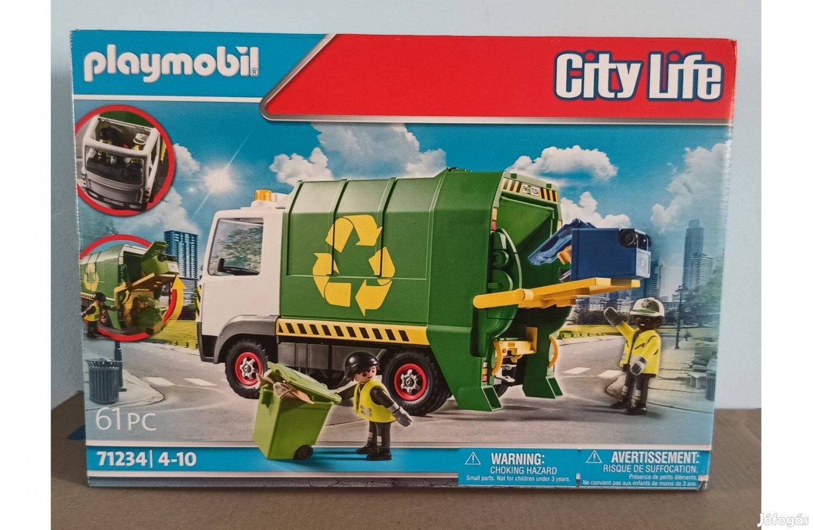 Playmobil City Life 71234 Kukásautó Fényekkel Új Bontatlan