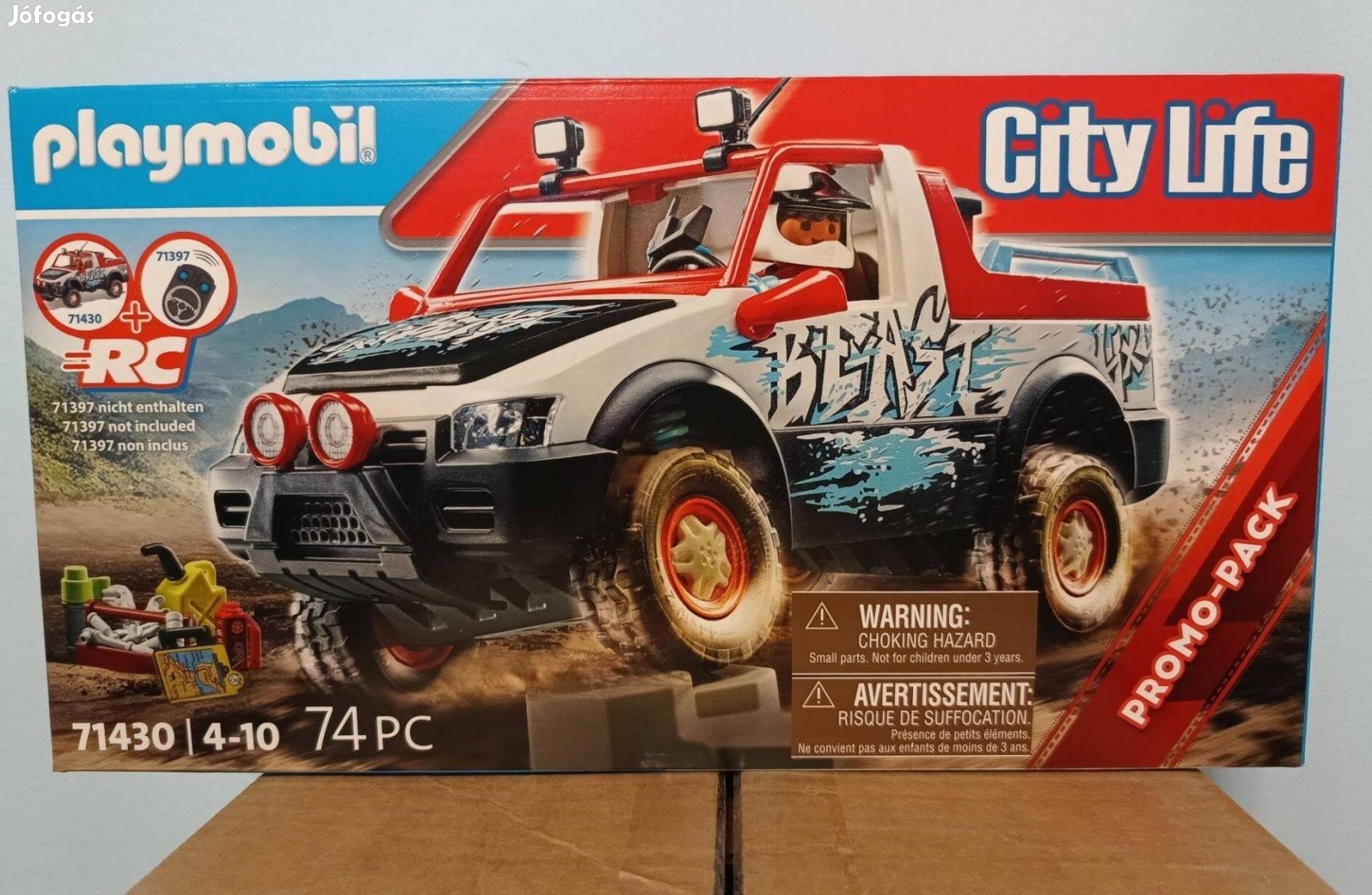 Playmobil City Life 71430 Kaszkadőr Rally Autó Új Bontatlan