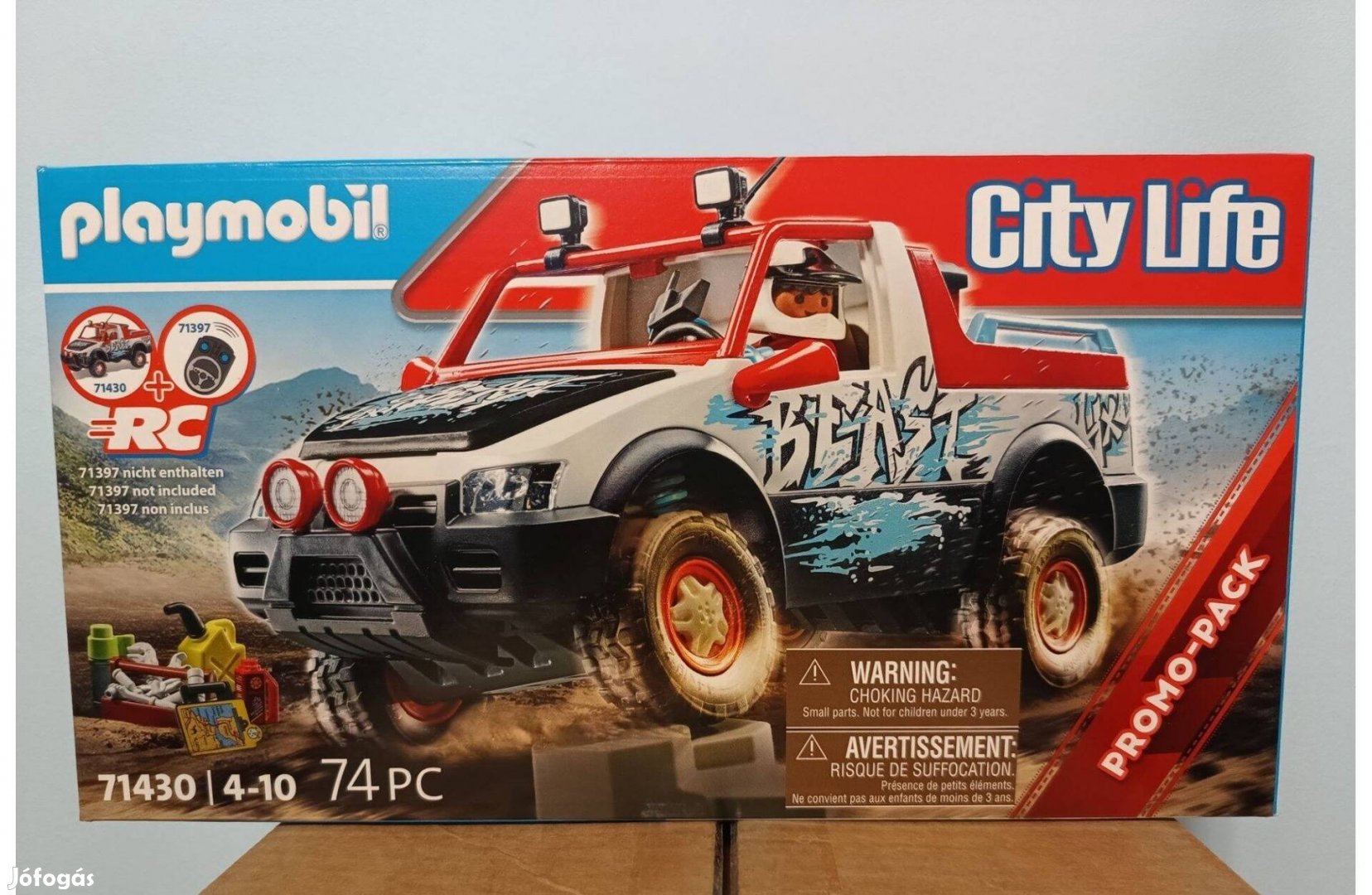 Playmobil City Life 71430 Kaszkadőr Rally Autó Új Bontatlan