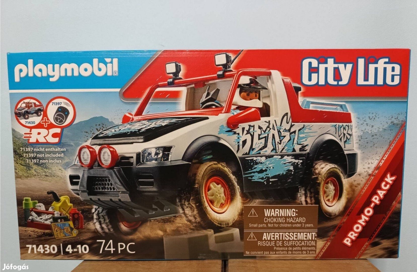 Playmobil City Life 71430 Kaszkadőr Rally Autó Új Bontatlan