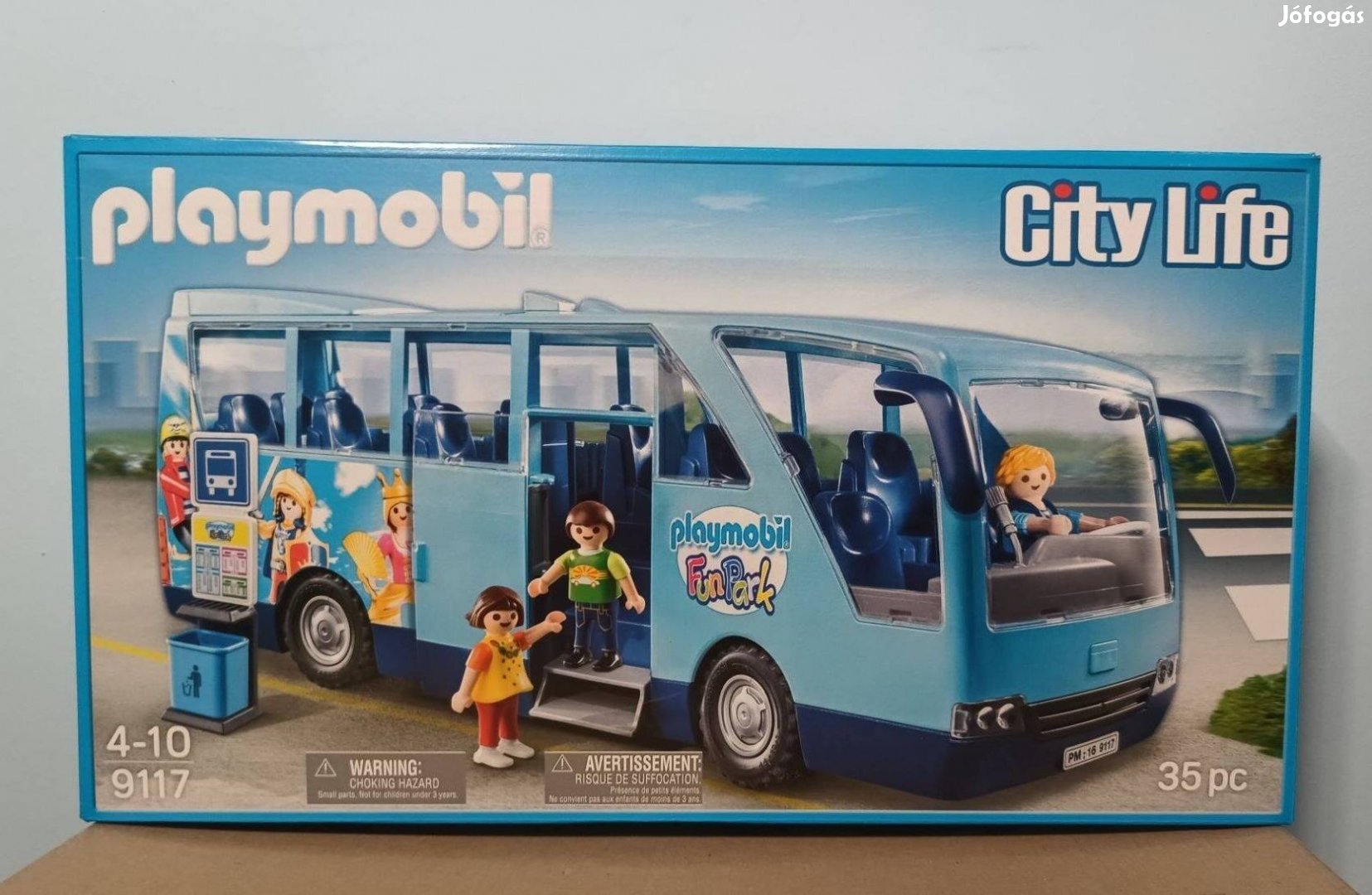 Playmobil City Life 9117 Park Fun Kék Iskolabusz Új