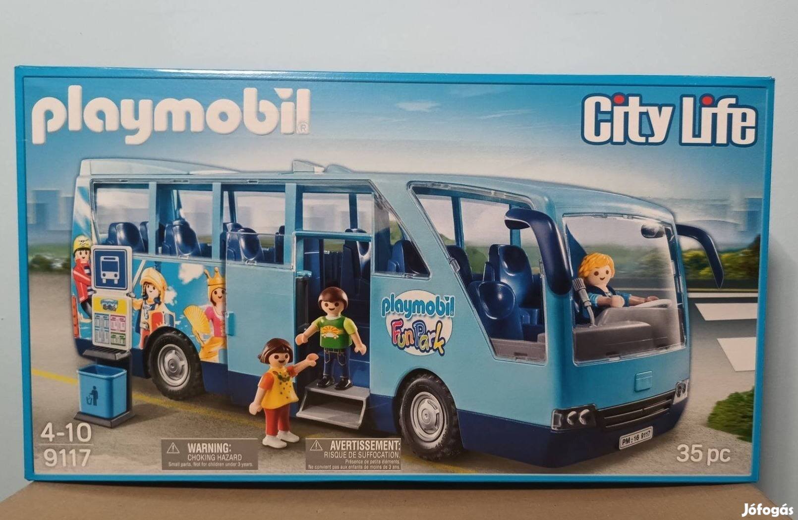 Playmobil City Life 9117 Park Fun Kék Iskolabusz Új Bontatlan