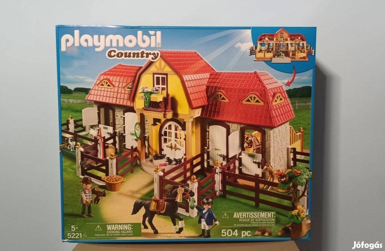 Playmobil Country 5221 Óriás Lovarda Új Bontatlan