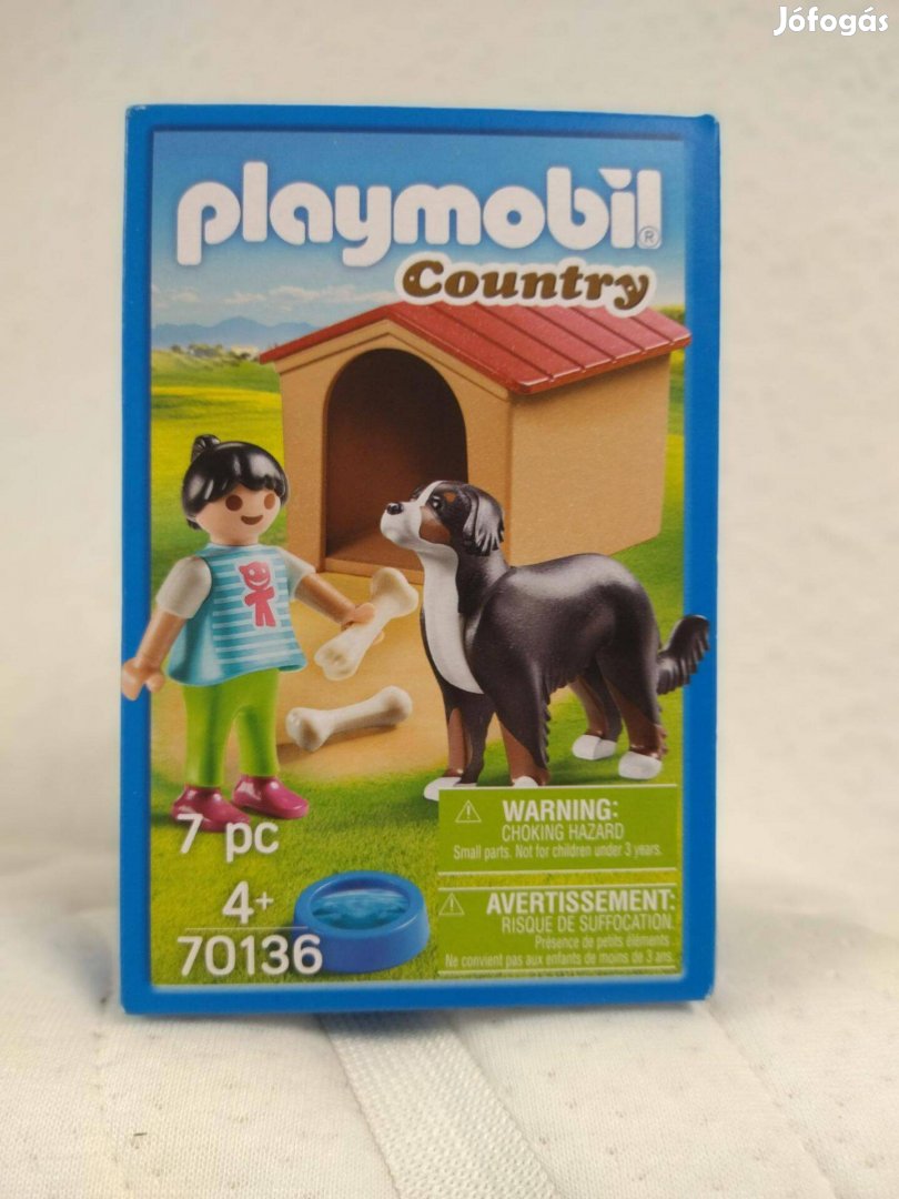 Playmobil Country 70136 Vadászkutya házzal új, bontatlan