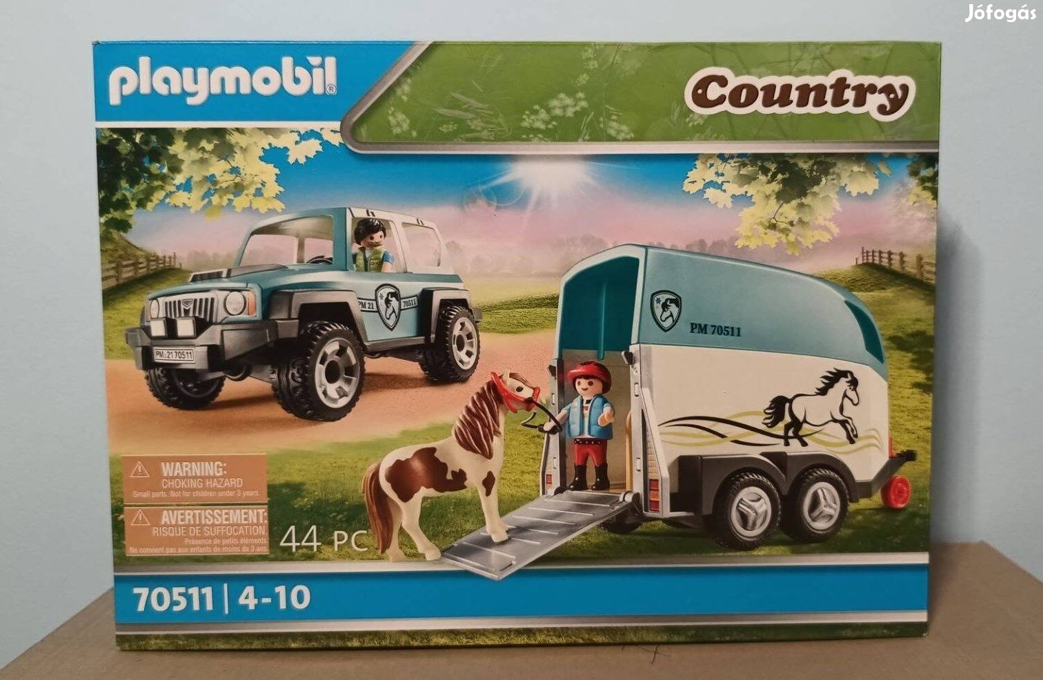 Playmobil Country 70511 Terepjáró Pónilószállítóval Új Bontatlan