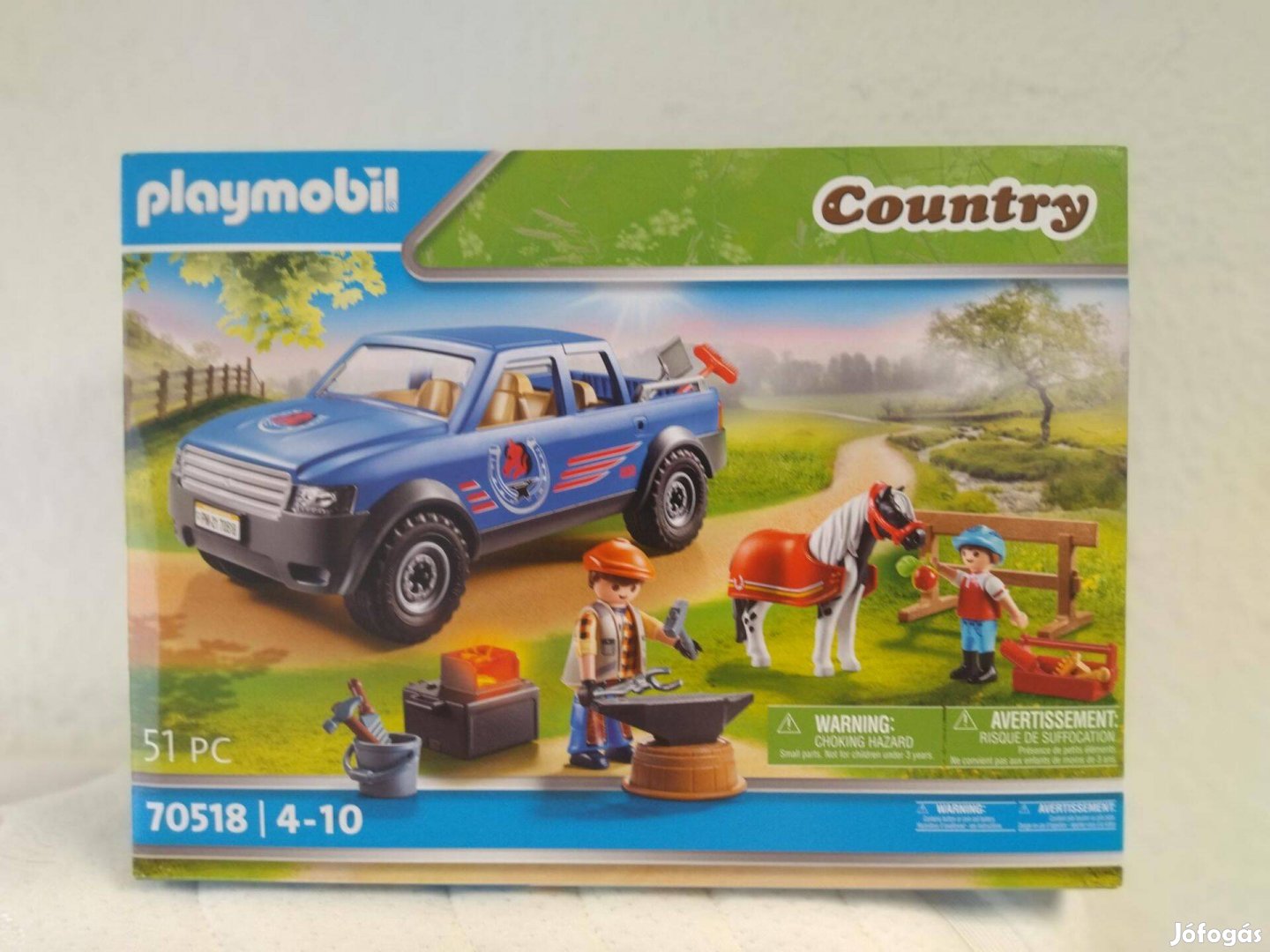 Playmobil Country 70518 Patkolókovács terepjáróval új, bontatlan