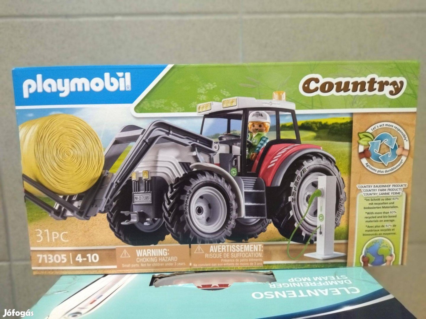 Playmobil Country 71305 Nagy traktor töltőállomással új, bontatlan