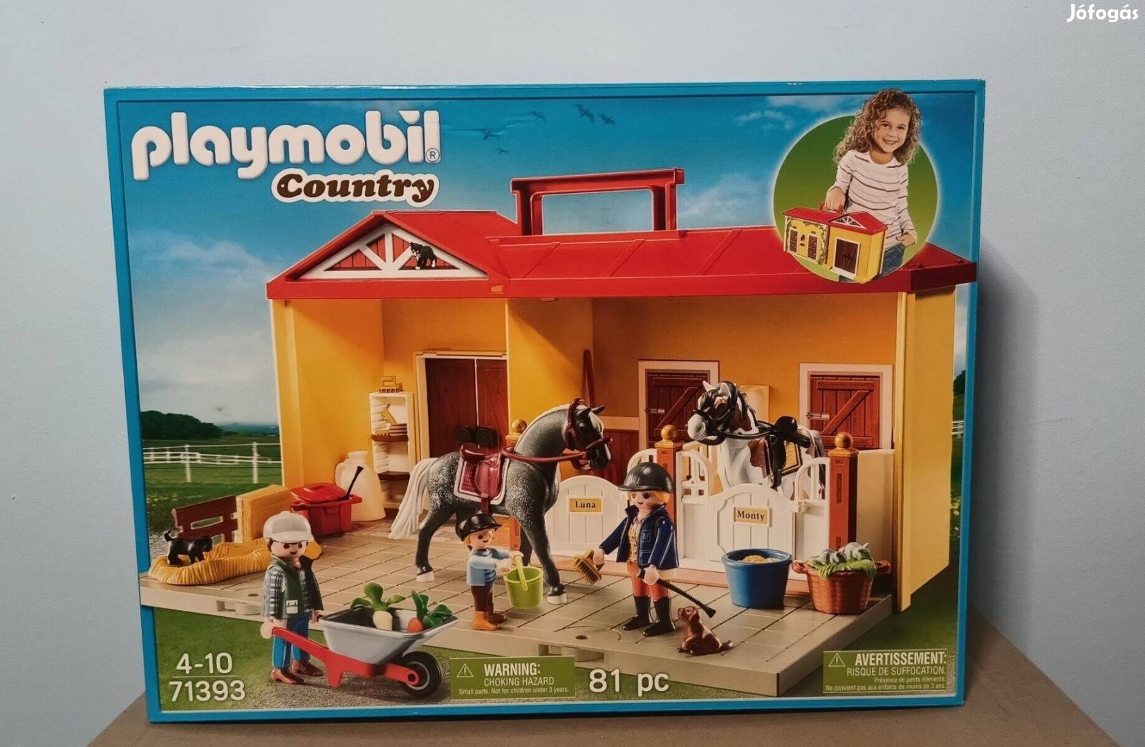 Playmobil Country 71393 Hordozható Lovarda Új Bontatlan