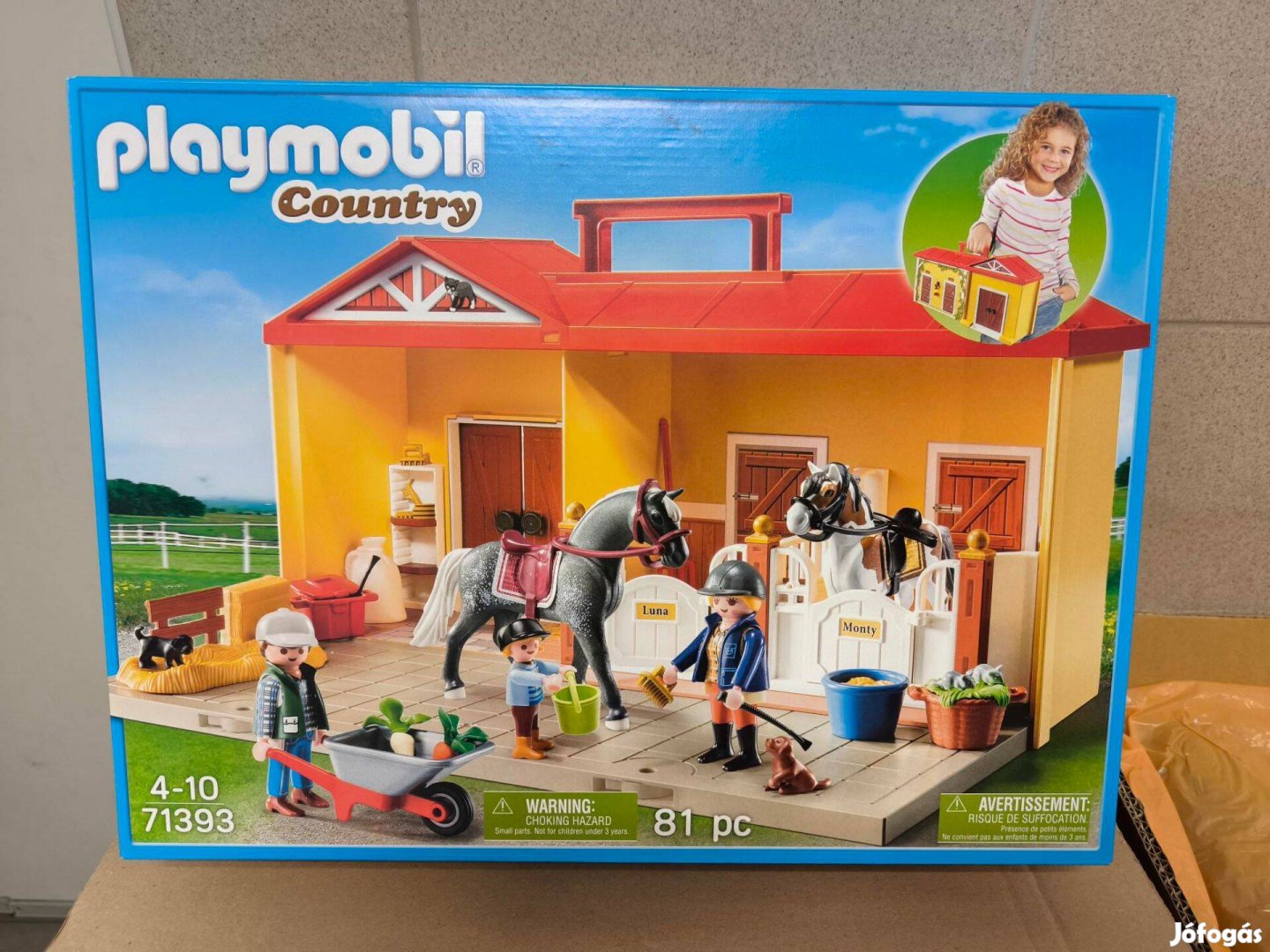 Playmobil Country 71393 Hordozható lovarda új, bontatlan - foglalva!