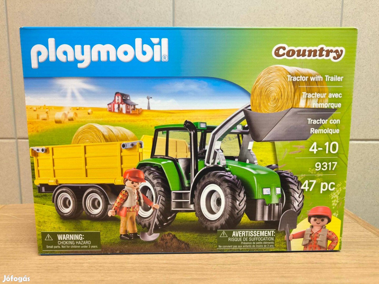 Playmobil Country 9317 Traktor utánfutóval új, bontatlan