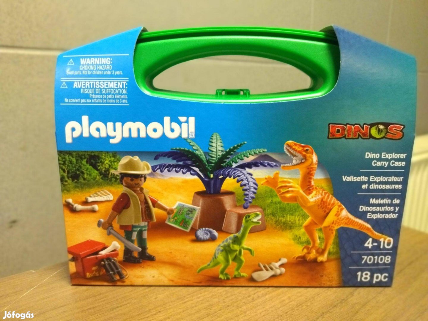 Playmobil Dino 70108 Hordozható dinokutató szett velociraptorokkal új