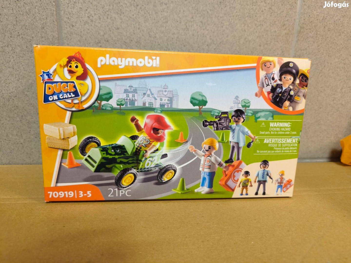 Playmobil Duck on call 70919 Mentők bevetésen: versenybaleset új