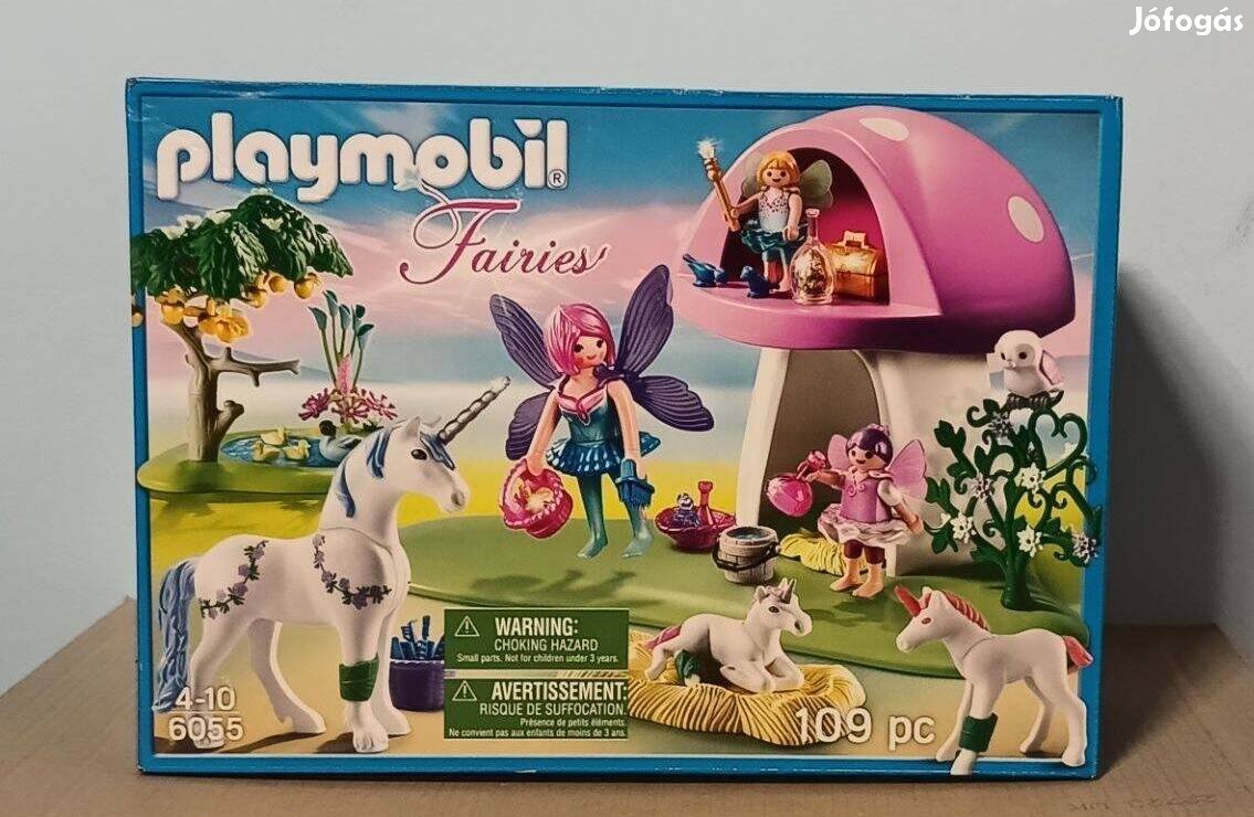 Playmobil Fairies 6055 Tündérek És Unikornisok Gombaházban Új