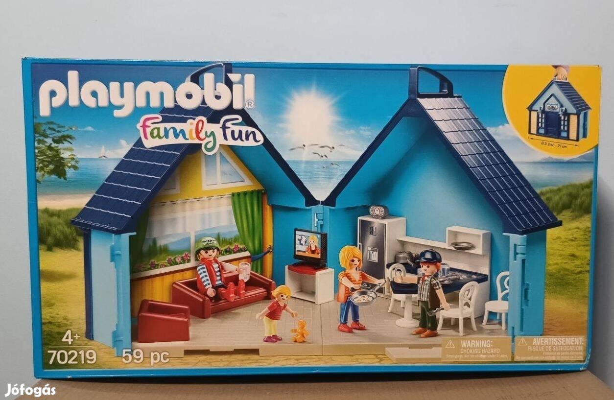 Playmobil Family Fun 70219 Hordozható Nyaraló Új Bontatlan