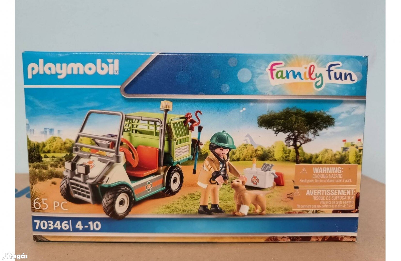 Playmobil Family Fun 70346 Állatkerti Állatorvos Autóval Új Bontatlan