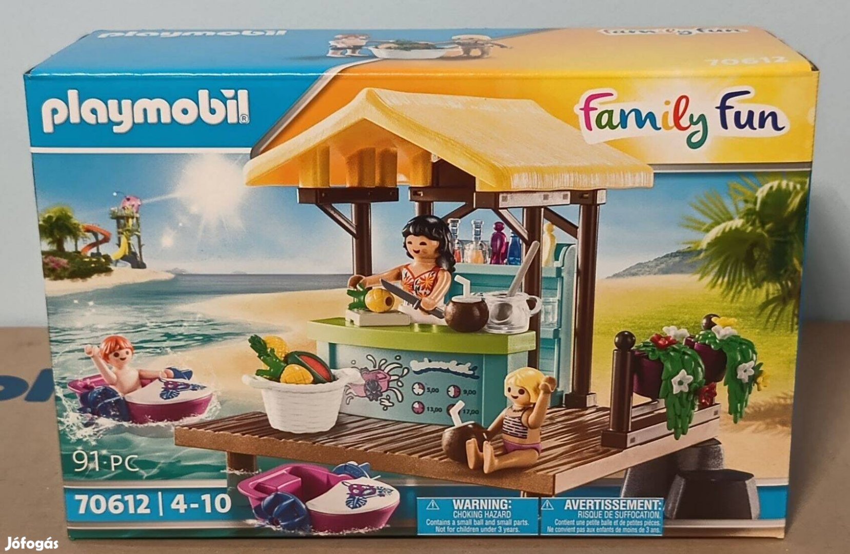 Playmobil Family Fun 70612 Tengerparti Büfé Vízibiciklikkel Bontatlan