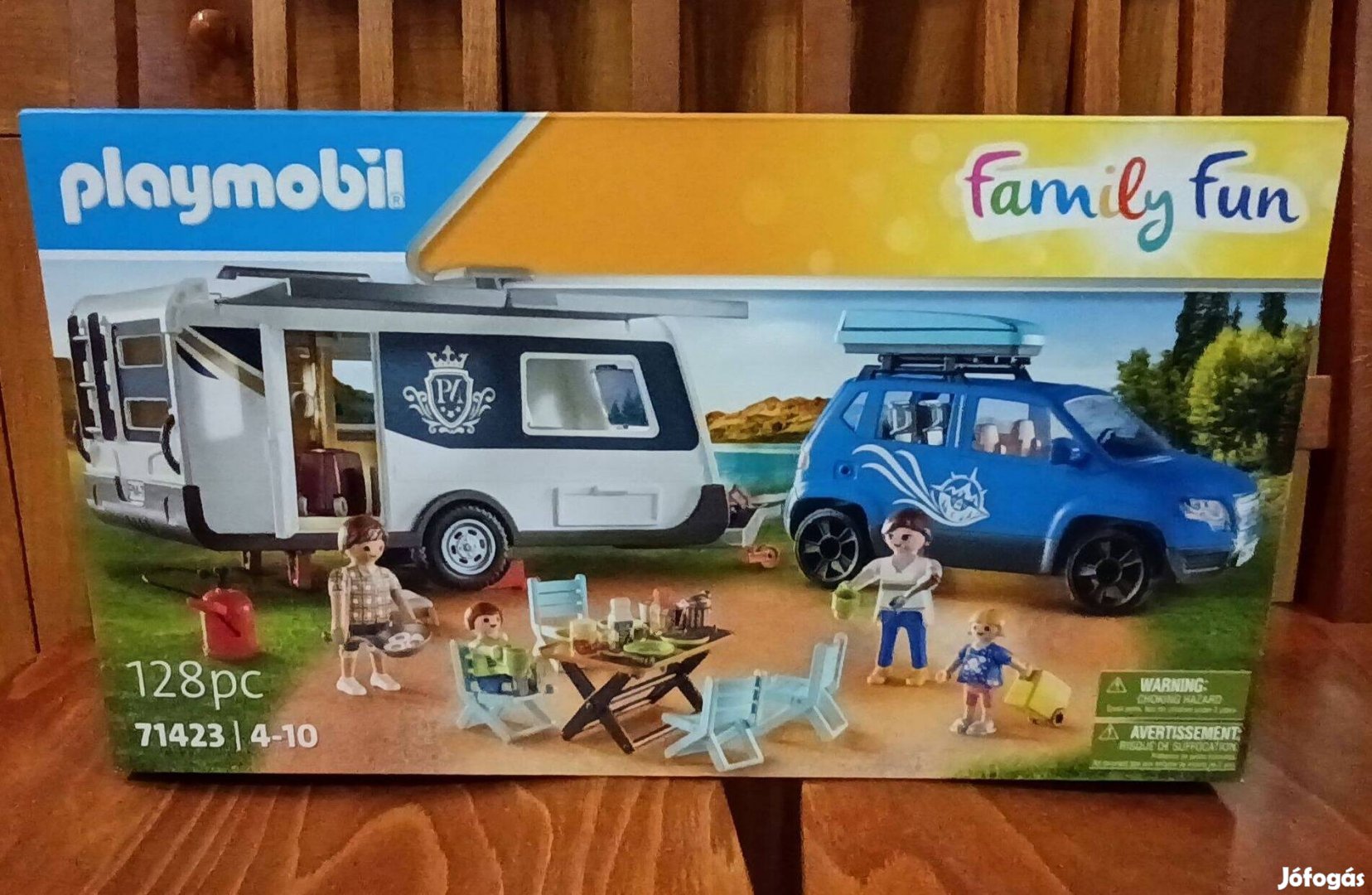 Playmobil Family Fun 71423 Lakókocsi Autóval Új Bontatlan