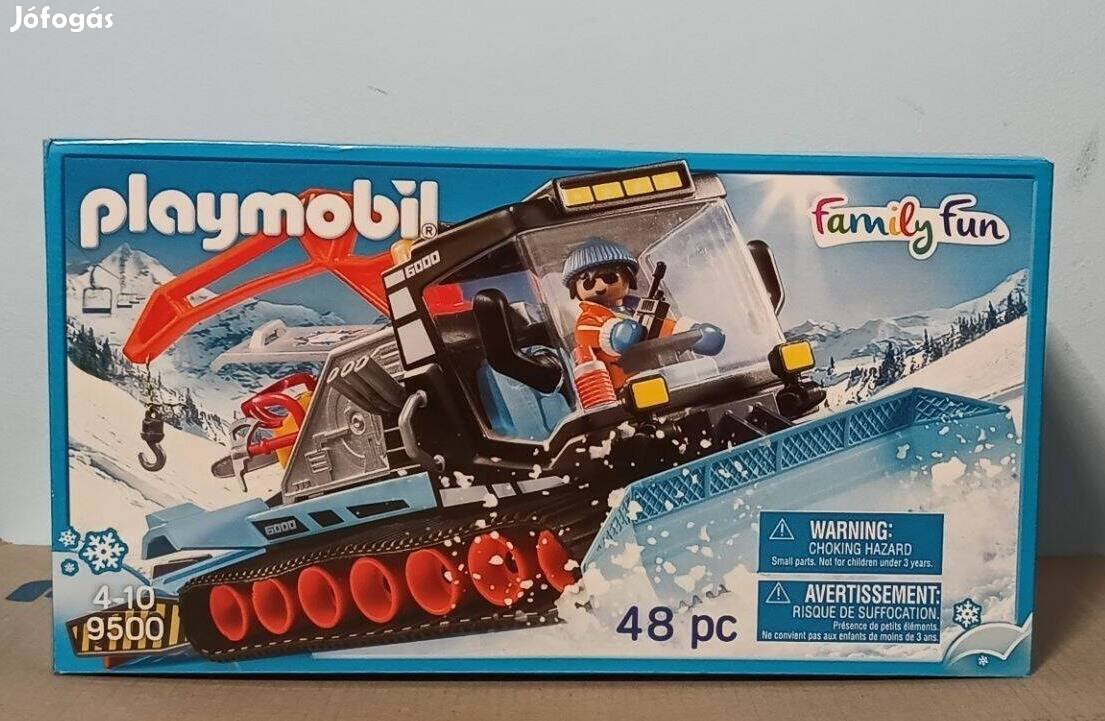 Playmobil Family Fun 9500 Lánctalpas Hókotró Új Bontatlan