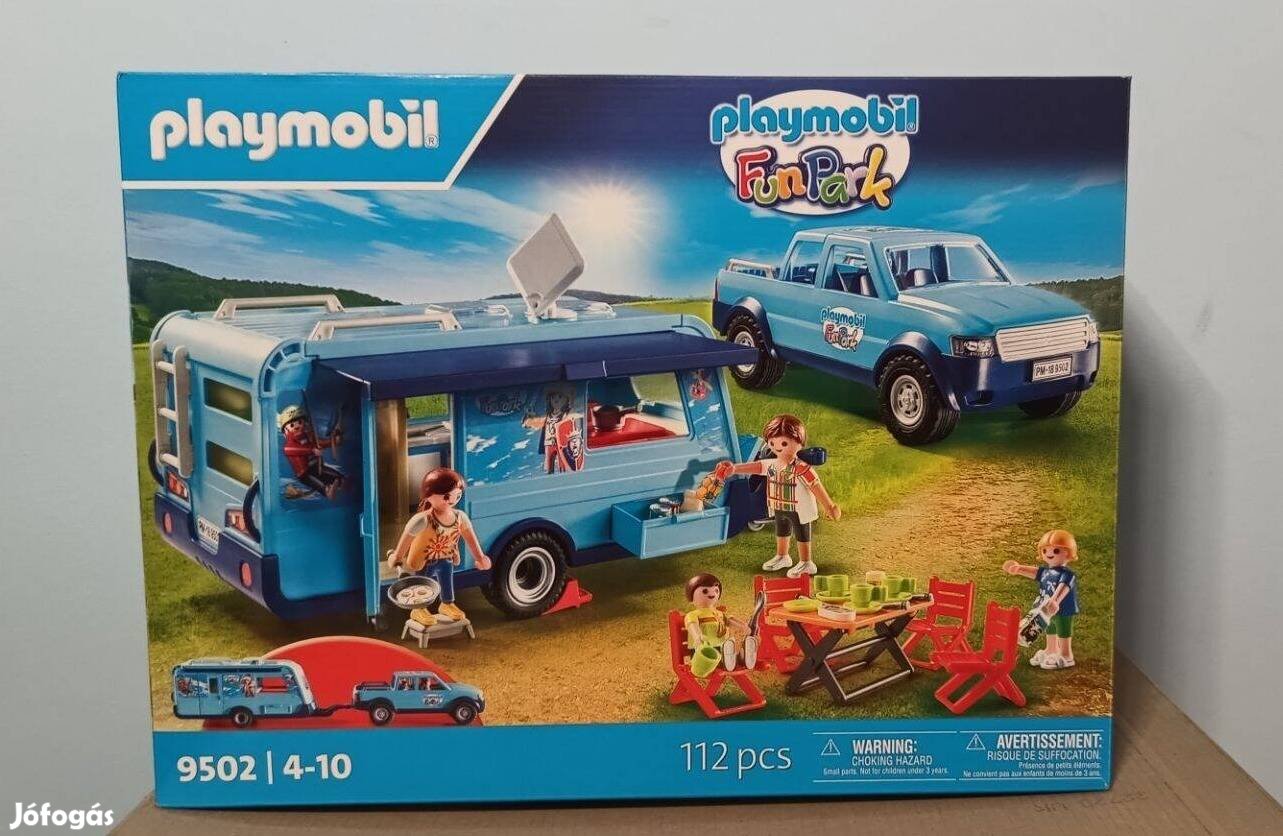 Playmobil Fun Park 9502 Pick Up Lakókocsival Új Bontatlan