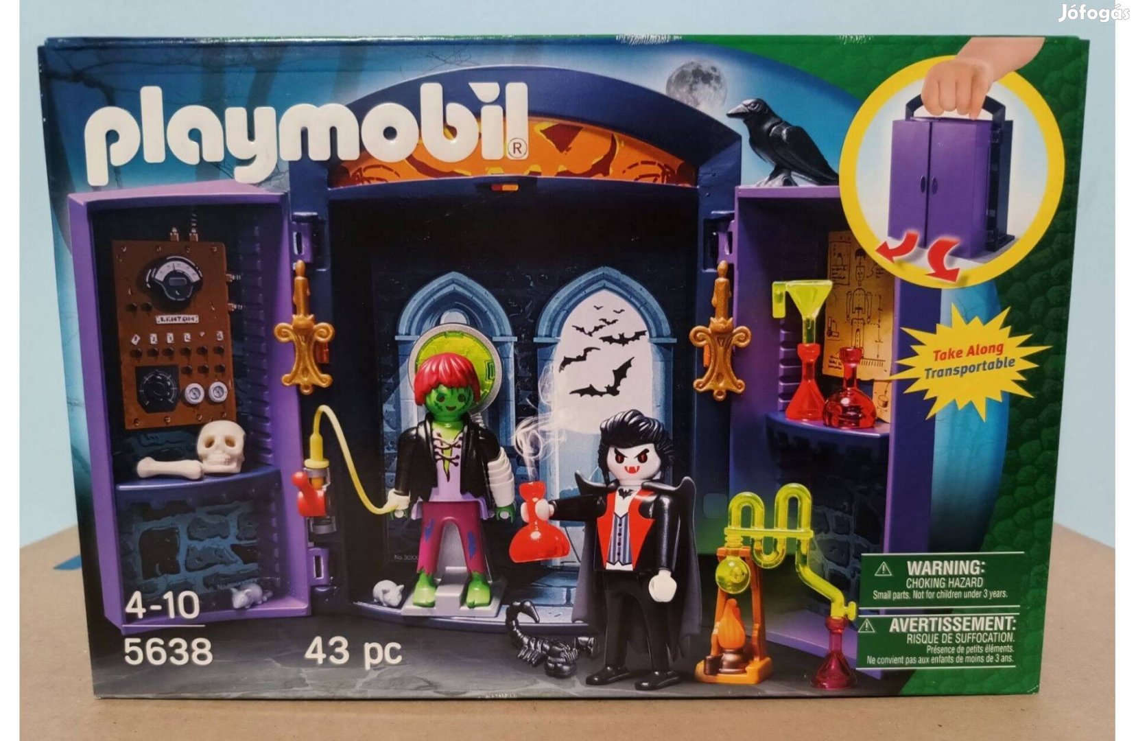 Playmobil Halloween 5638 Hordozható Rémkastély Új Bontatlan