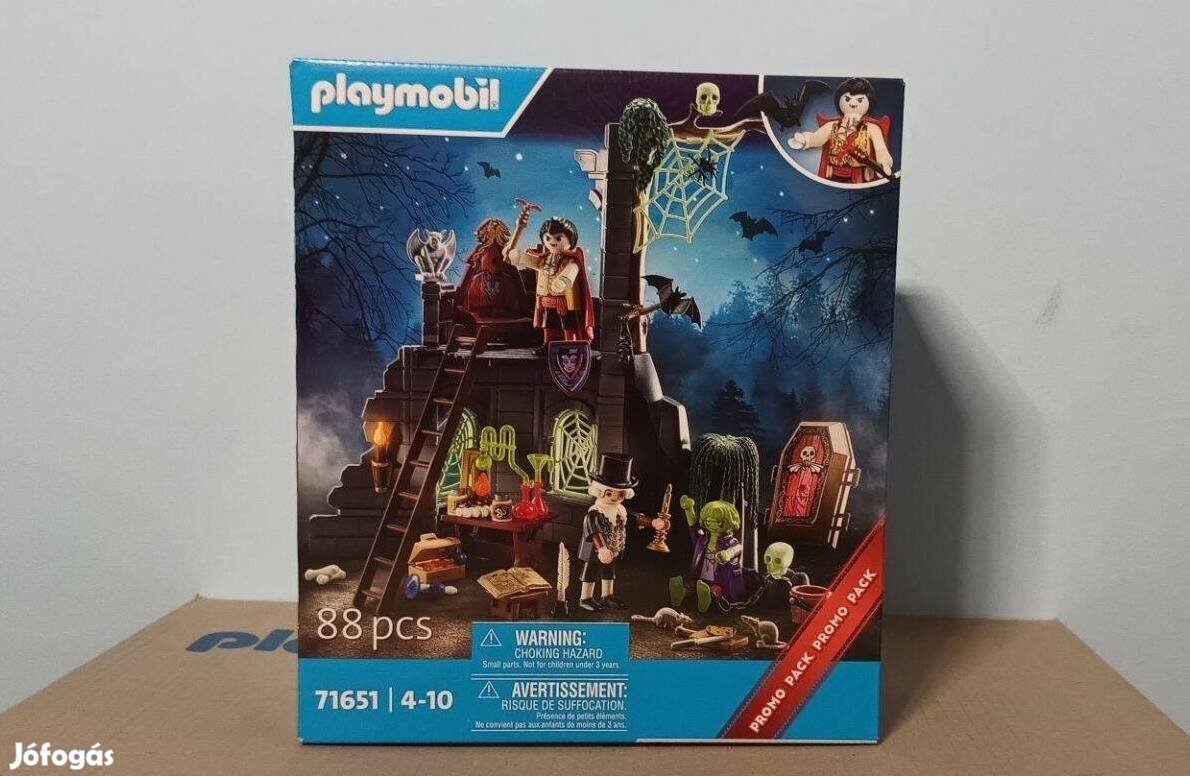 Playmobil Halloween 71651 Kísértetjárta Romok Vámpír Frankestein Új