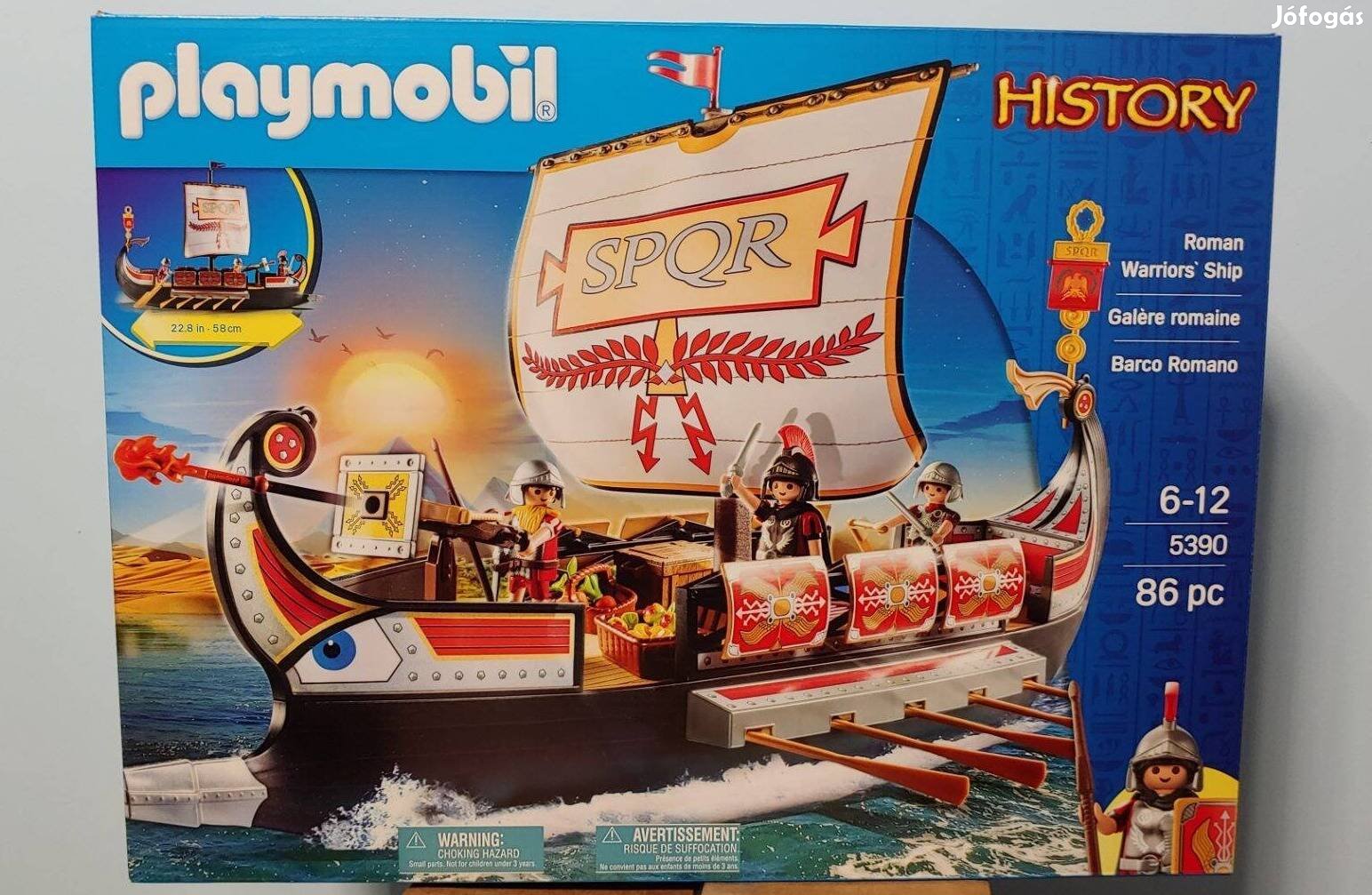 Playmobil History 5390 Római Hadihajó Új Ingy. Száll. Bp-en