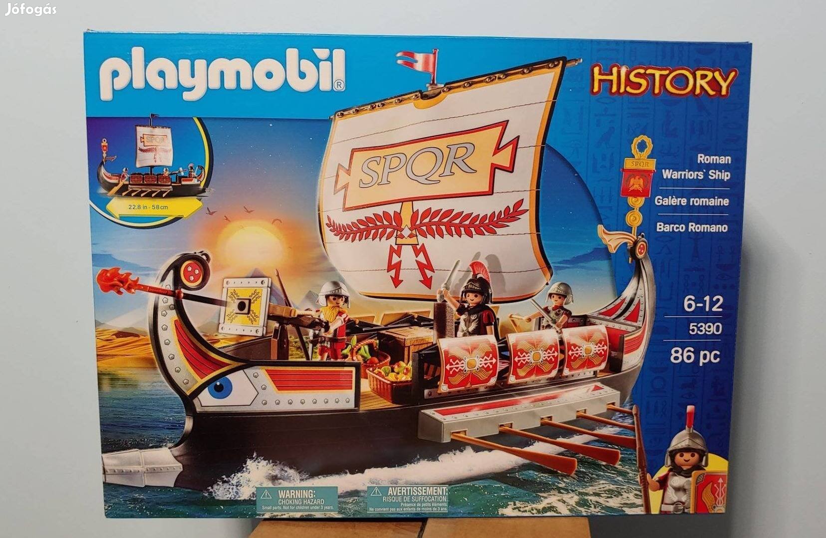 Playmobil History 5390 Római Hadihajó Új Ingy. Száll. Bp-en