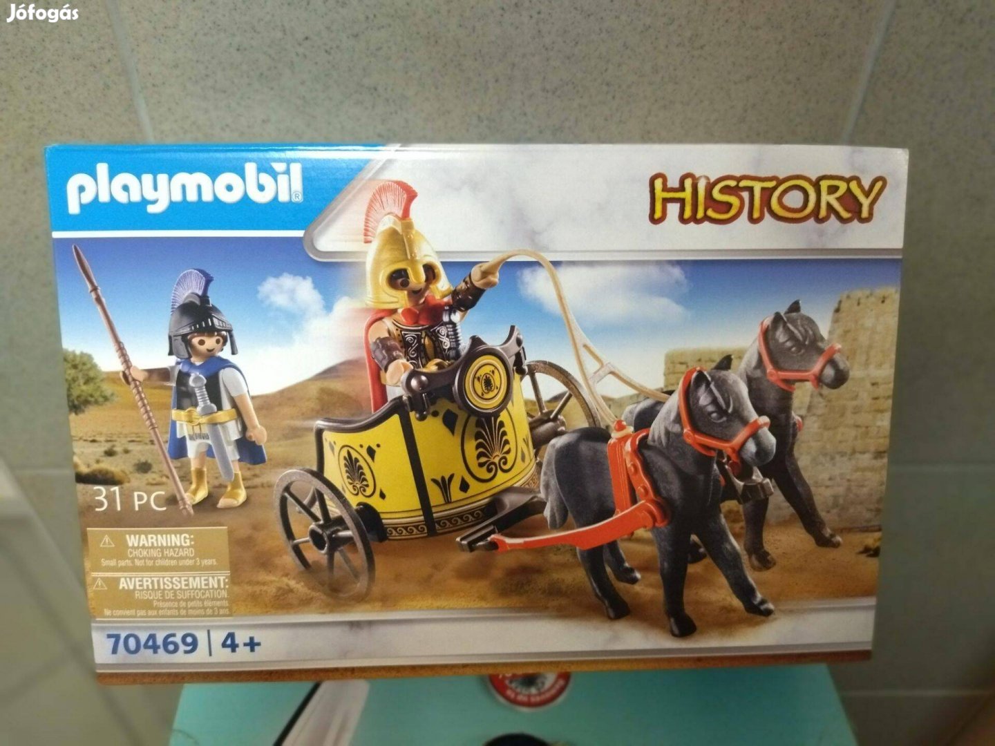 Playmobil History 70469 Achilles hadikocsin Patroklosszal új,bontatlan