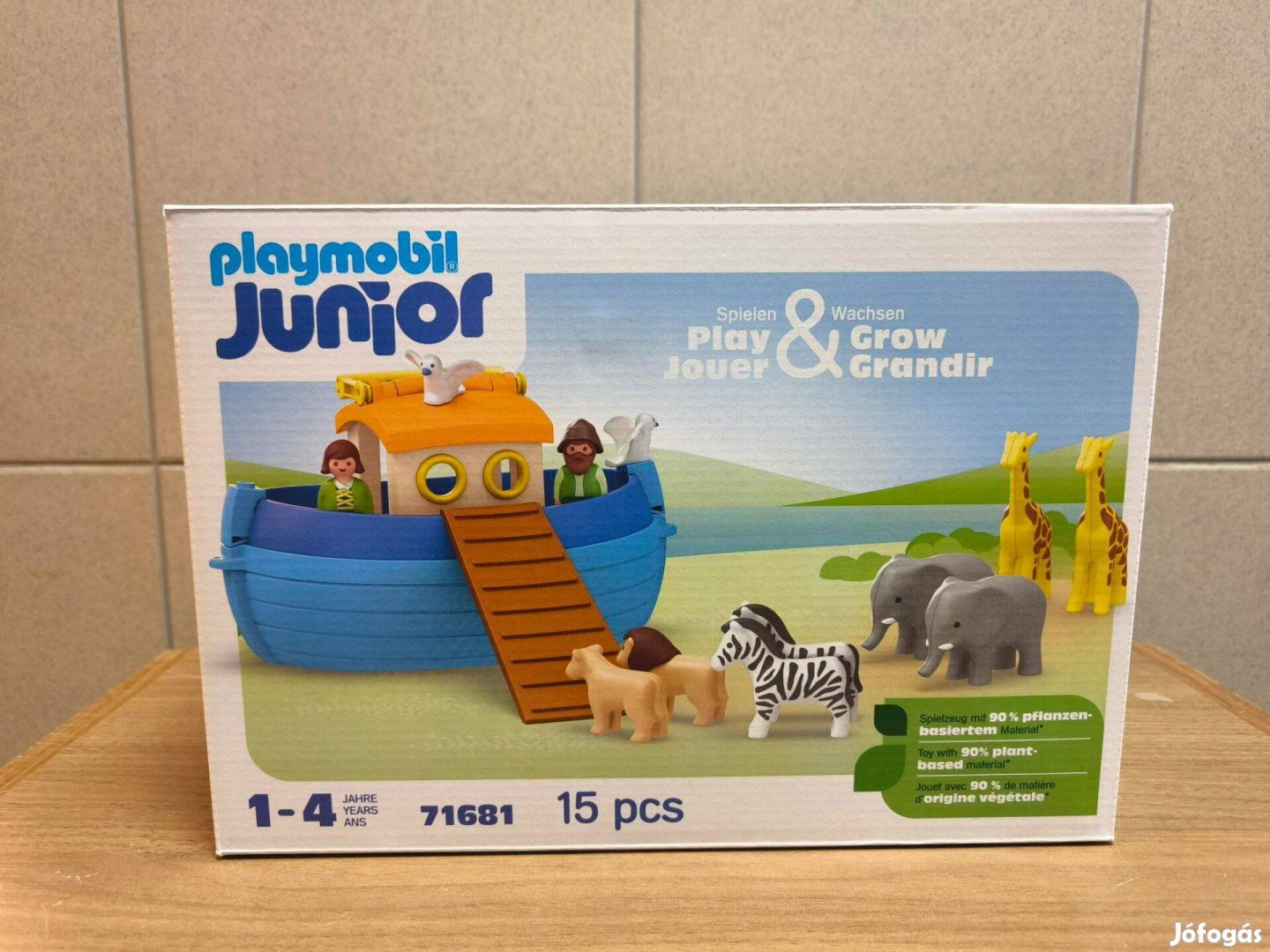 Playmobil Junior 71681 Hordozható Noé bárkája állatokkal új, bontatlan