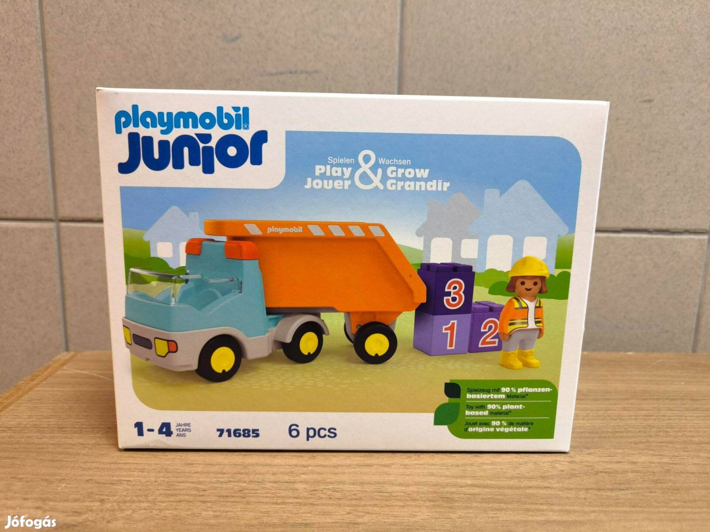 Playmobil Junior 71685 Billenős teherkocsi új, bontatlan