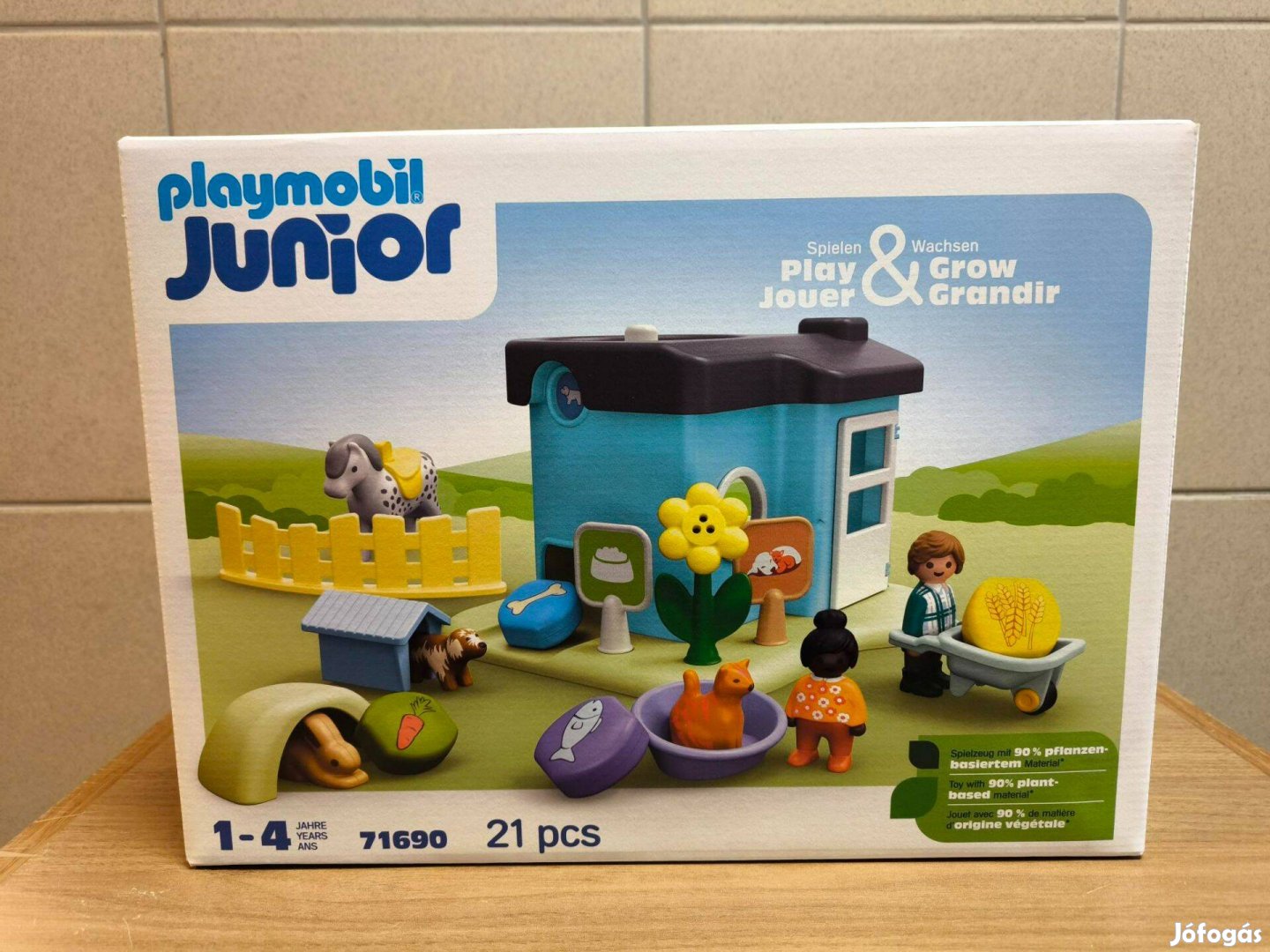 Playmobil Junior 71690 Állathotel takarmányadagolóval új, bontatlan