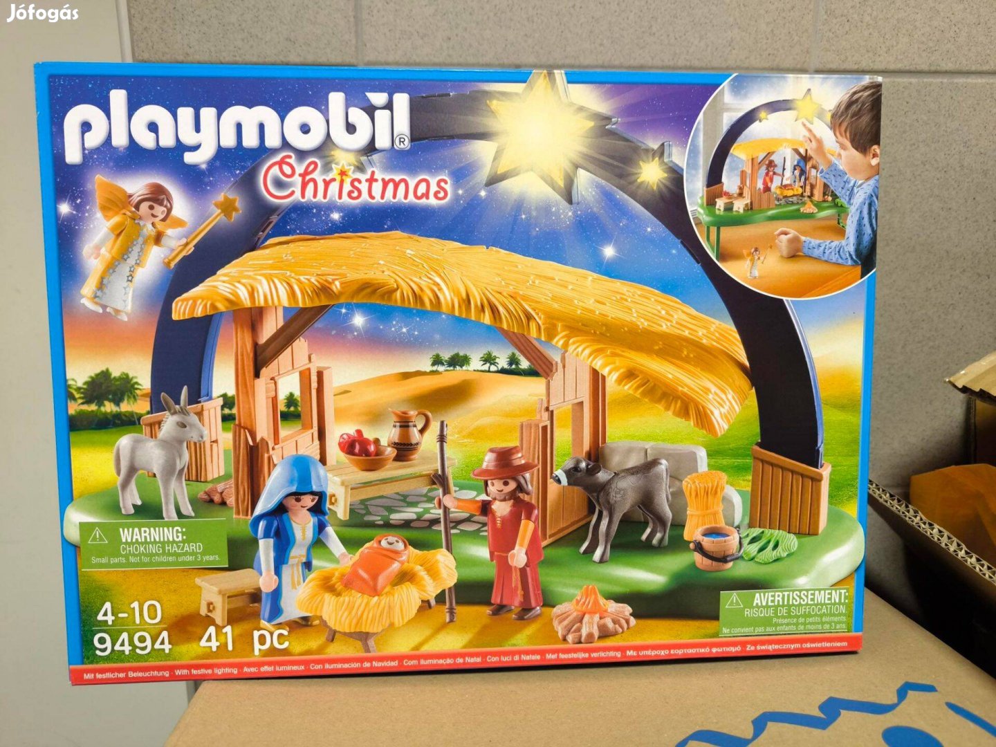 Playmobil Karácsony 9494 Betlehemi jászol és csillag új, bontatlan