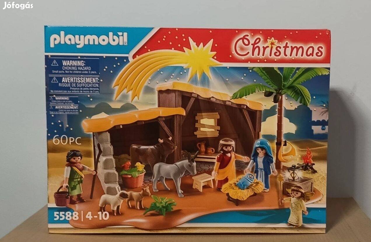 Playmobil Karácsonyi 5588 Betlehemi Jászol Világító Lámpással Új