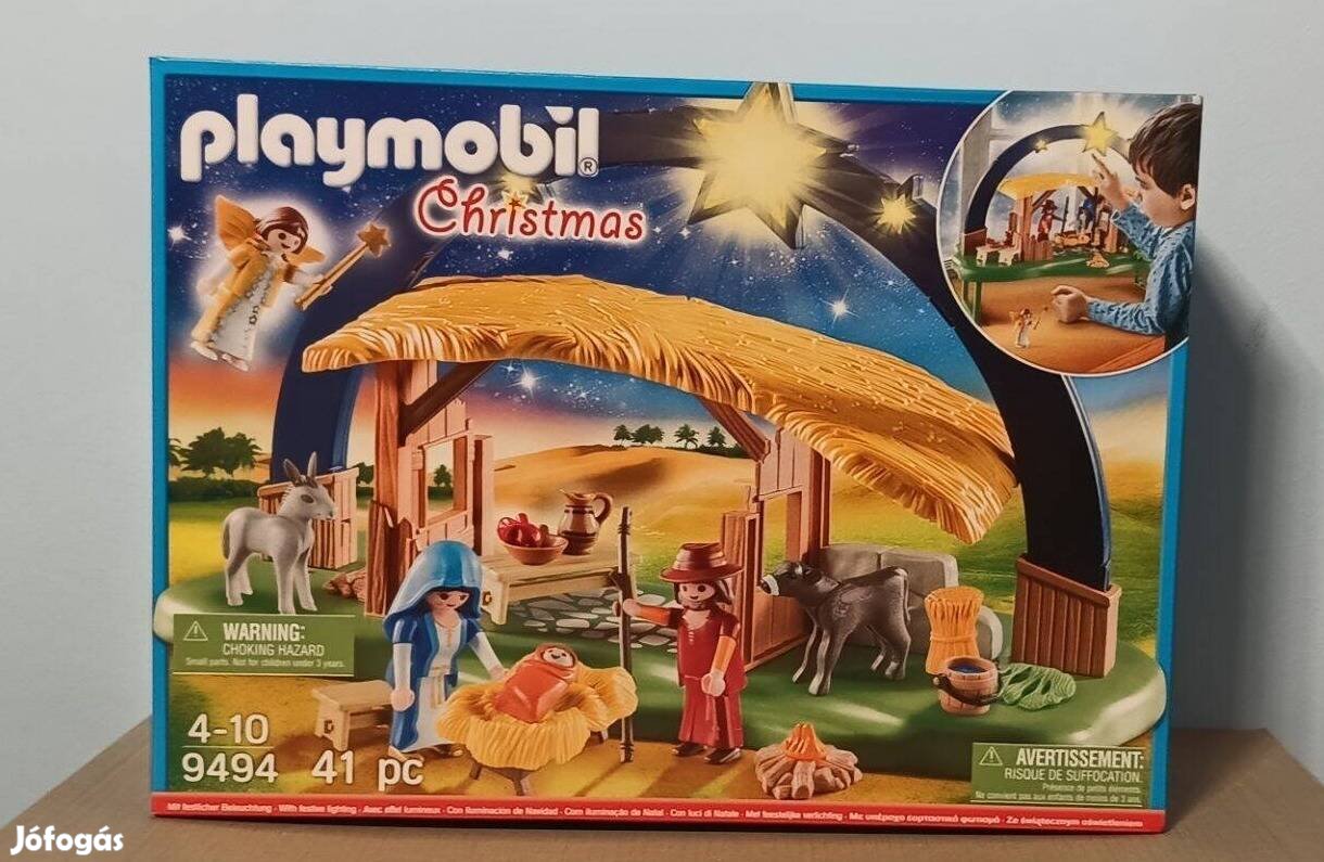 Playmobil Karácsonyi 9494 Betlehemi Világító Jászol Új Bontatlan