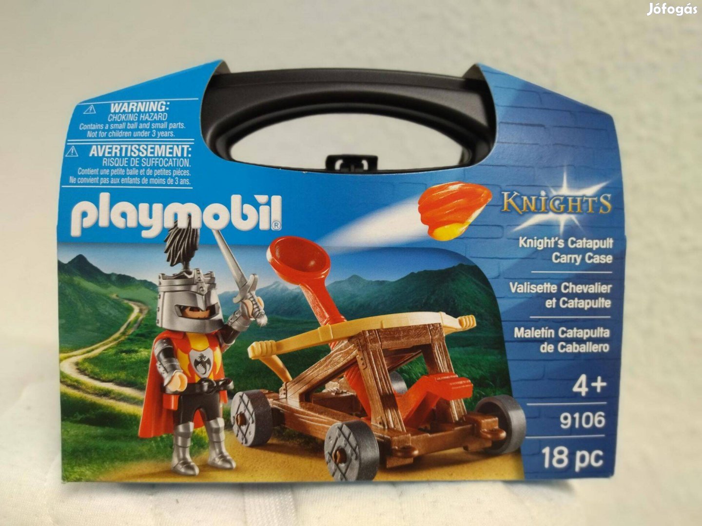 Playmobil Lovagok 9106 Katapultlövő hordozható szett új, bontatlan