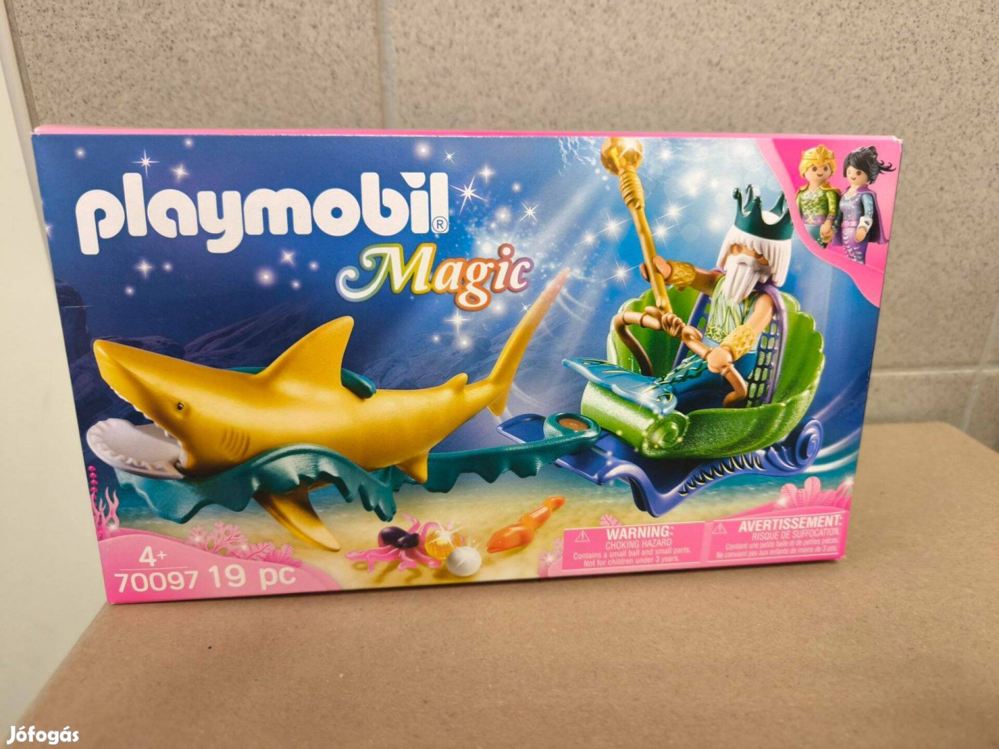 Playmobil Magic 70097 A tenger királya cápafogattal új, bontatlan