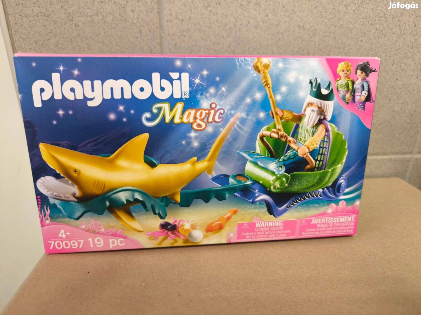 Playmobil Magic 70097 A tenger királya cápafogattal új, bontatlan