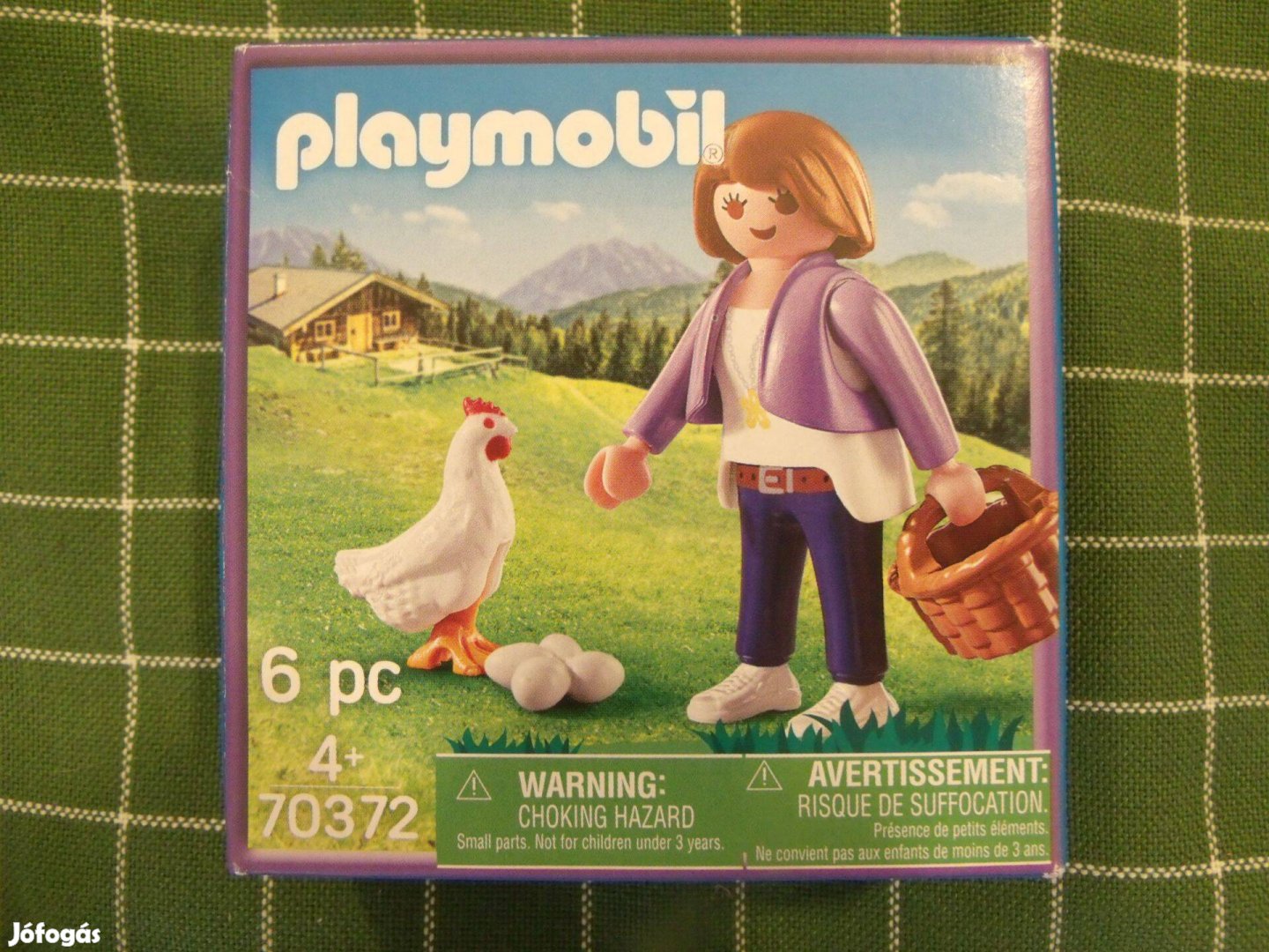 Playmobil Milka bontatlan 70372 Gazdasszony tyúkkal és tojással tyúk