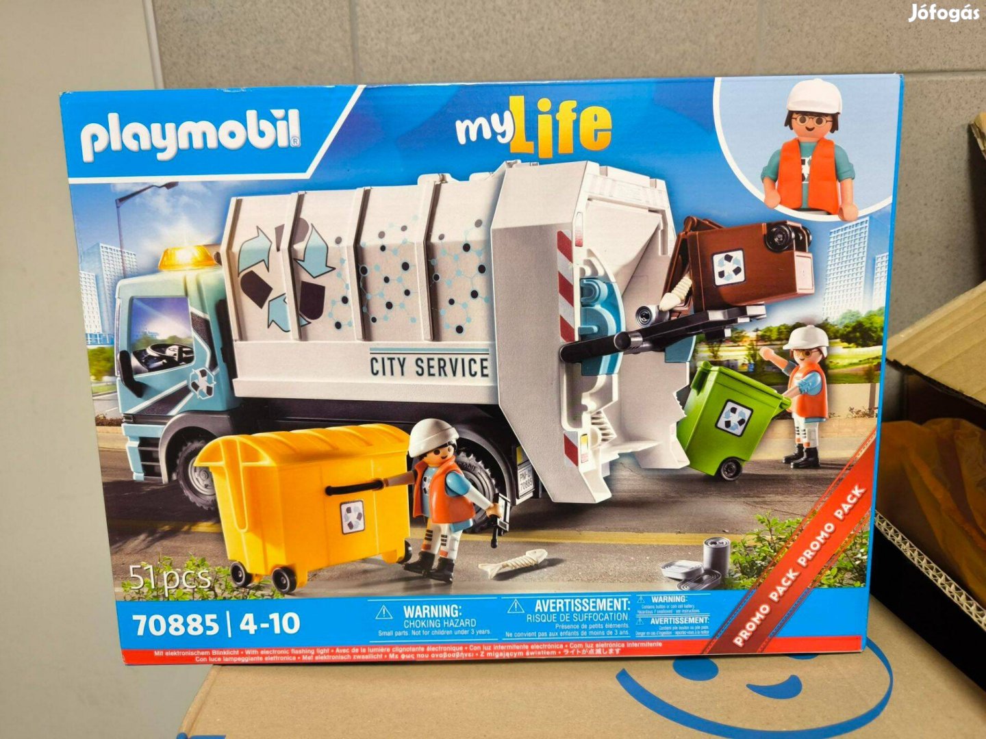 Playmobil My Life 70885 Kukásautó fényekkel új, bontatlan