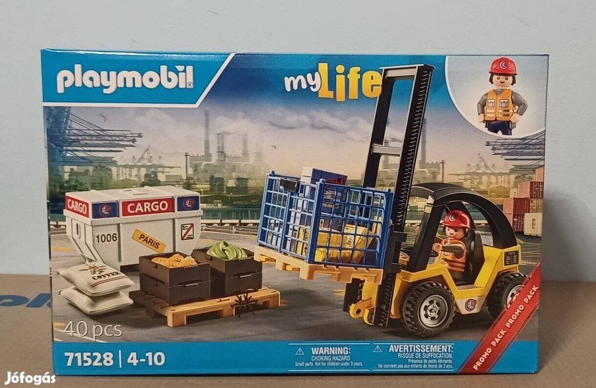 Playmobil My Life 71528 Targonca Rakománnyal Új Bontatlan