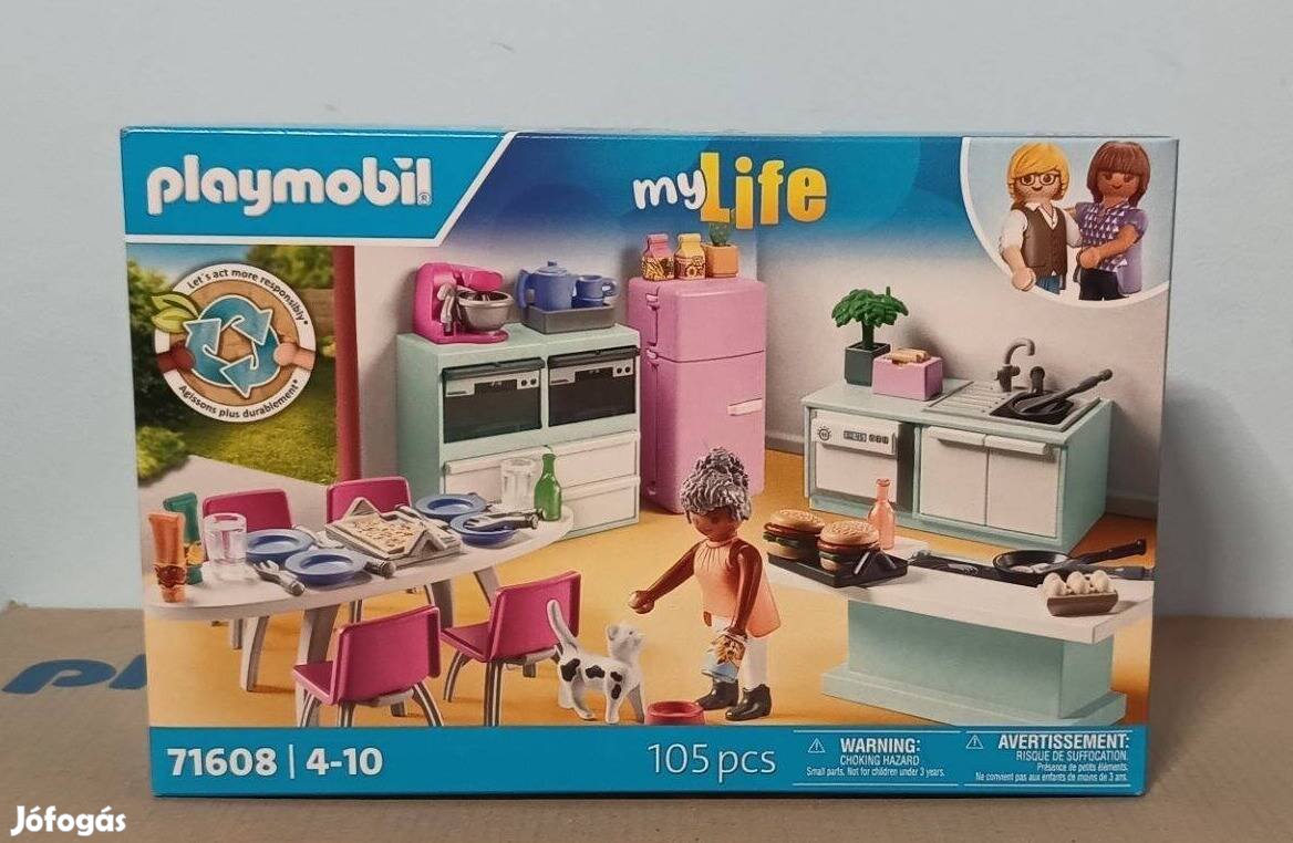 Playmobil My Life 71608 Konyha Étkezővel Új Bontatlan