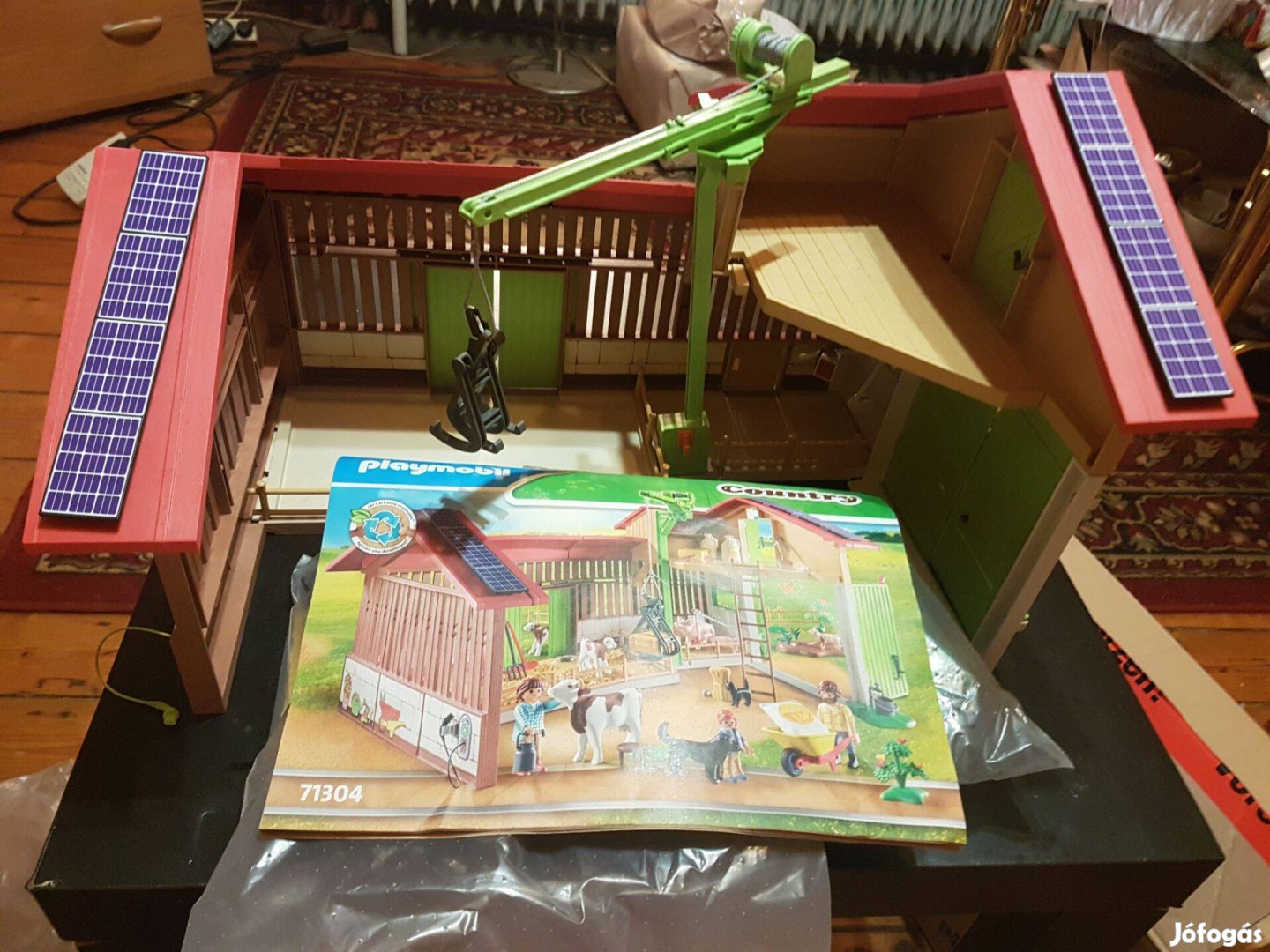 Playmobil Nagy farm háziállatokkal és daruval (71304) Új