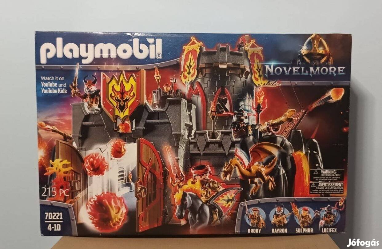 Playmobil Novelmore 70221 Burnham Tűzszikla Vár Új Bontatlan