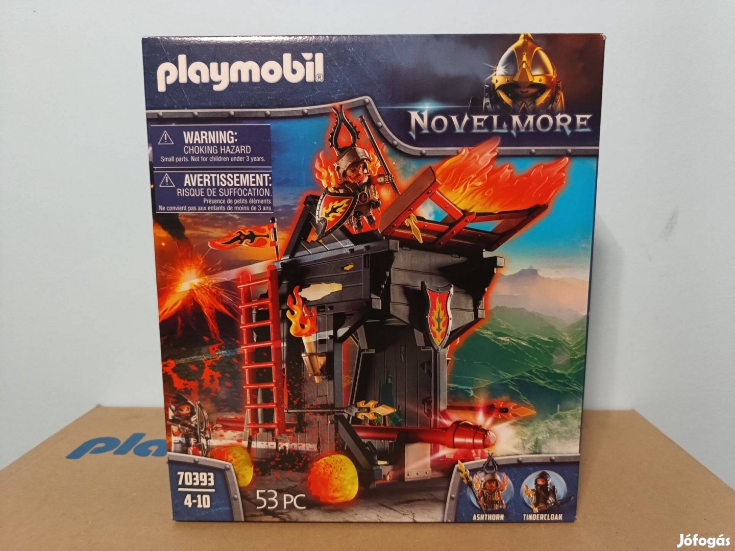 Playmobil Novelmore 70393 Burnham Tüzes Faltörő Kosa Új Bontatlan