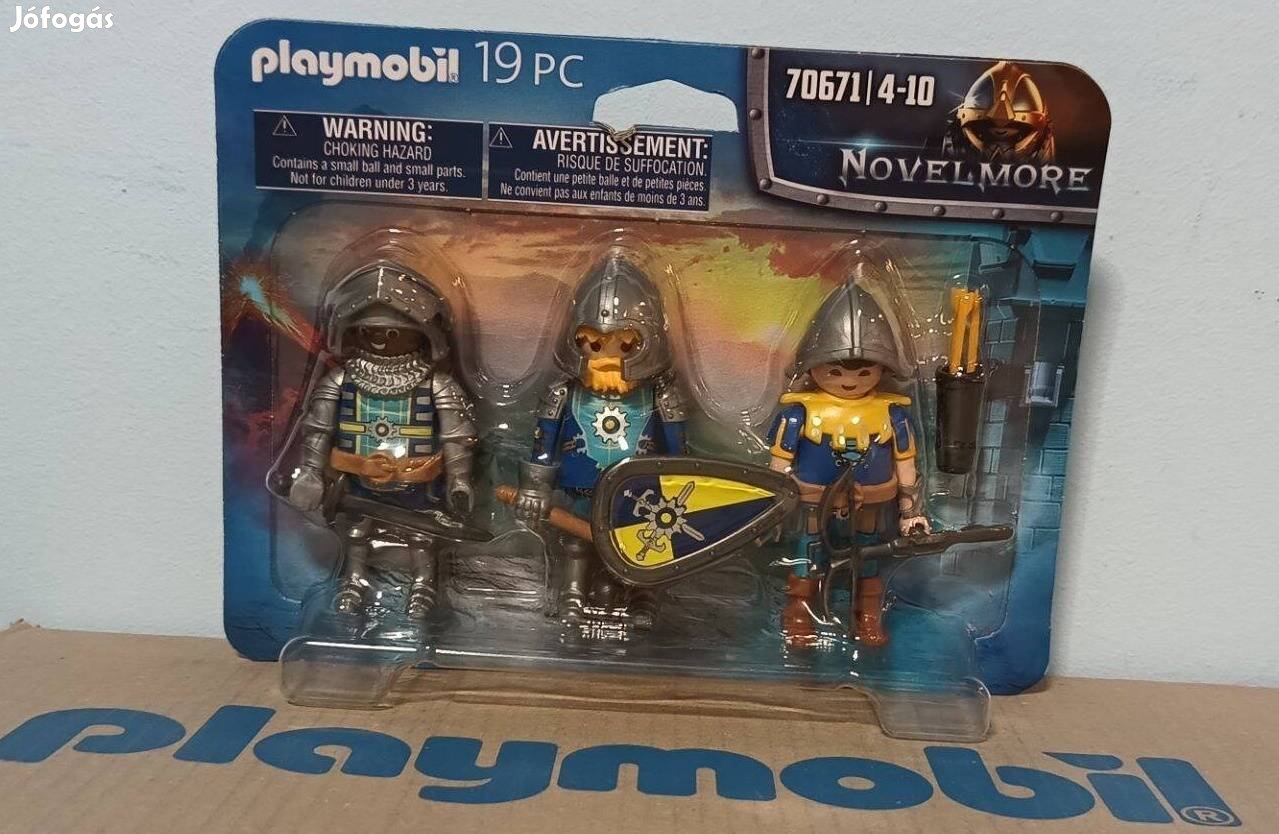 Playmobil Novelmore 70671 Harcos Figura Szett (3 darabos) Új Bontatlan