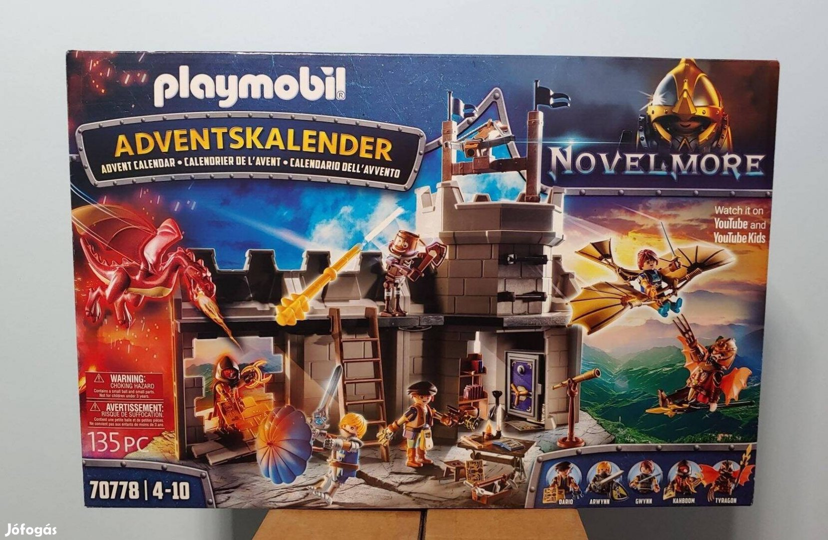 Playmobil Novelmore 70778 XXL Adventi Naptár Várfal Figurákkal