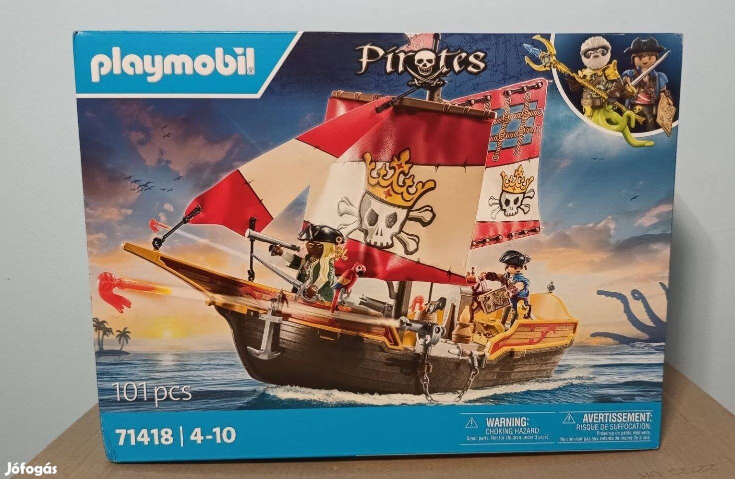 Playmobil Pirates 71418 Vitorlás Kalózhajó Új Bontatlan