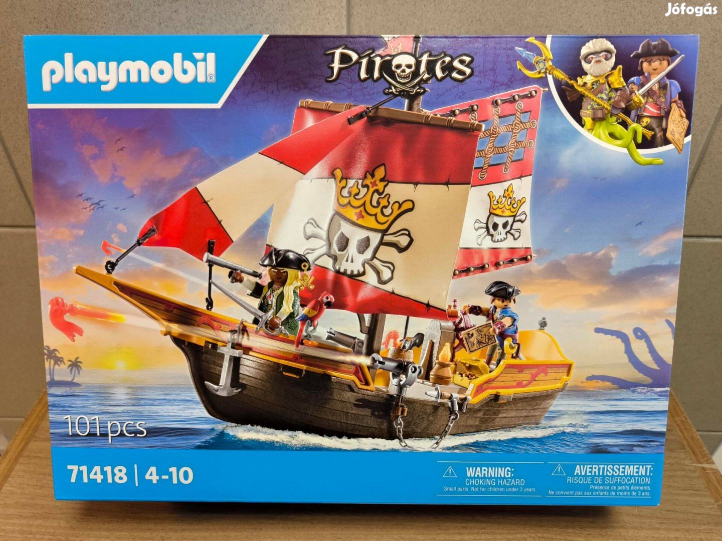 Playmobil Pirates 71418 Vitorlás kalózhajó új, bontatlan